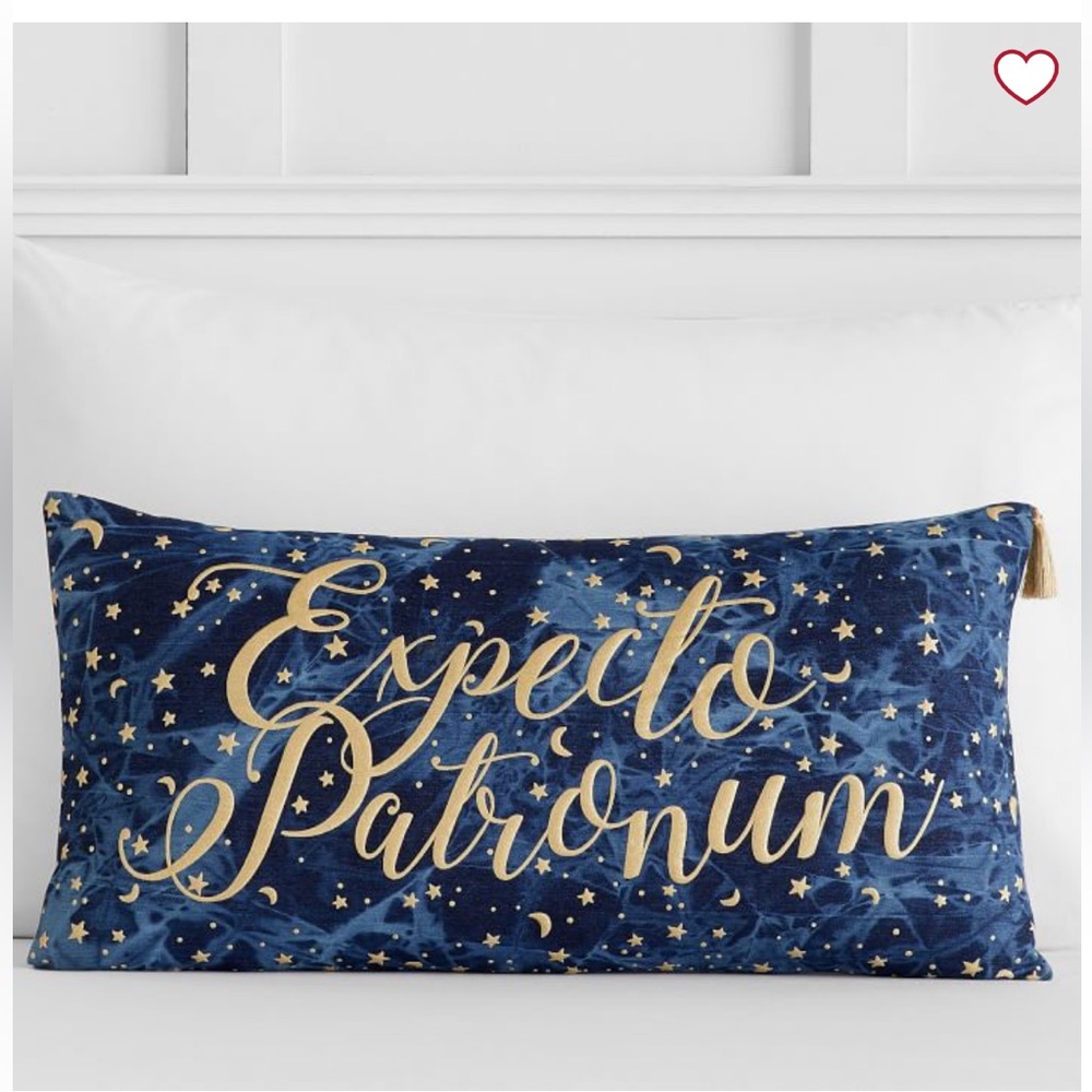 Pottery Barn Teen Harry Potter Expecto Patronum pillow cover